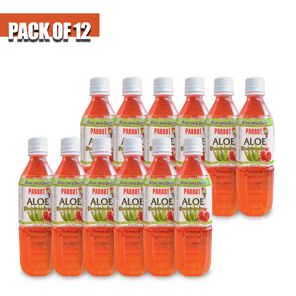 Parrot Brand Aloe Drink 16.9oz（Pack of 10）