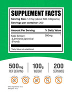 BulkSupplements.com Kelp Extract Powder, Seaweed Supplement