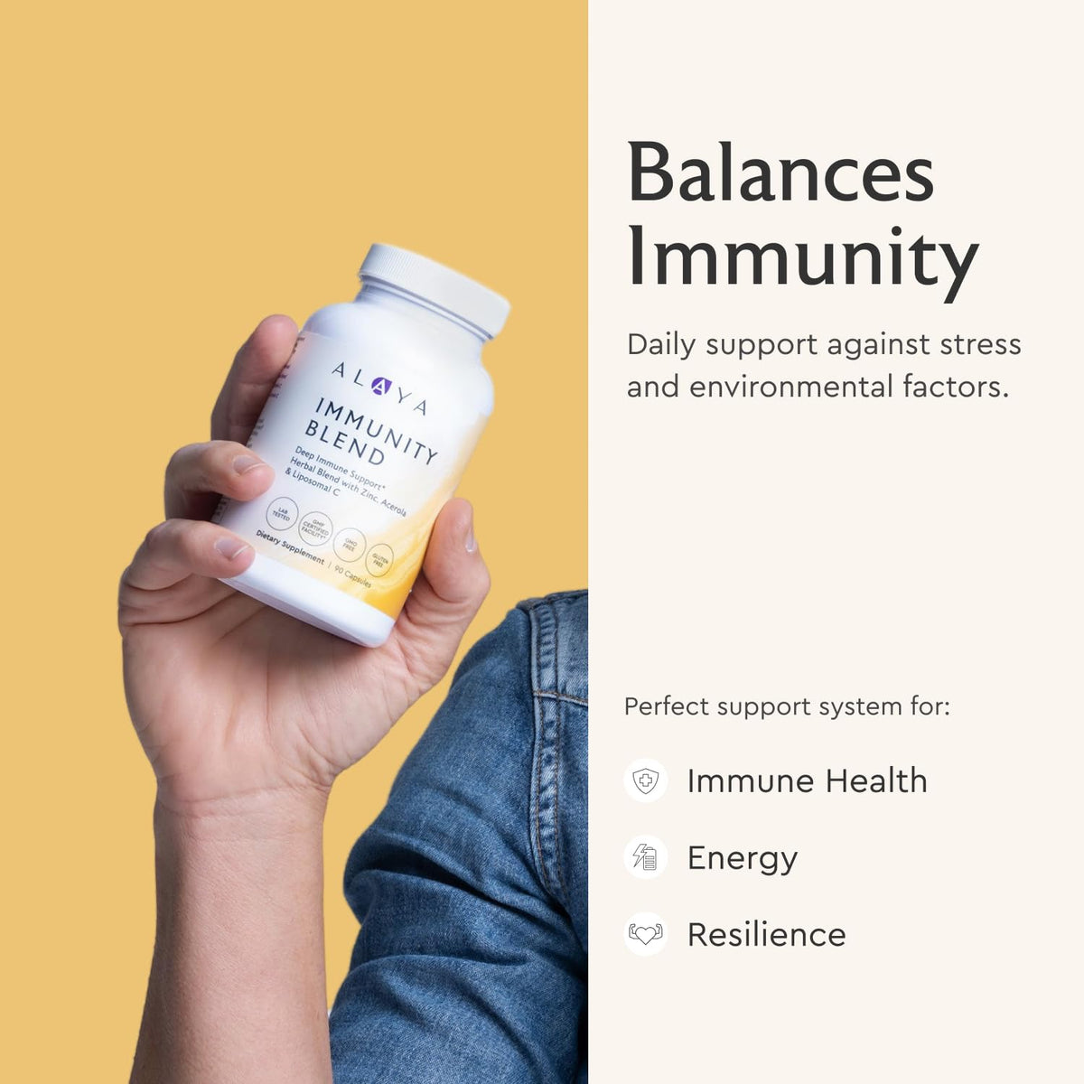 Alaya Naturals Immunity Blend Immune Support - 90 Capsules - image 5