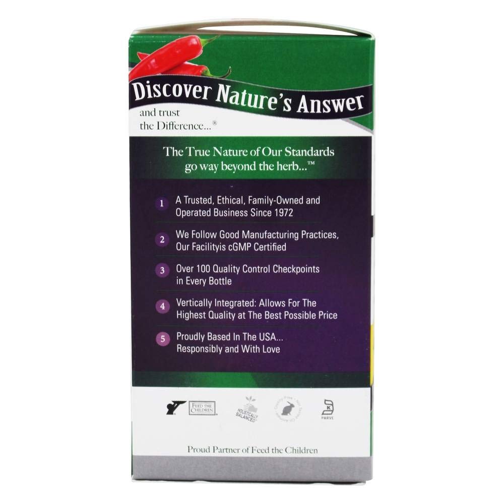 Nature's Answer Cayenne Pepper Fruit - 90 Capsules - image 4