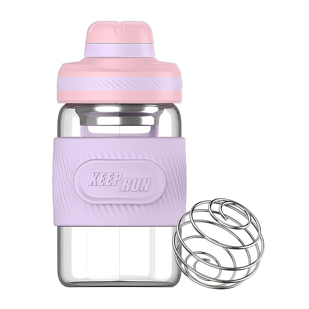 HENGFEI Glass Shaker Bottle for Protein Mixes