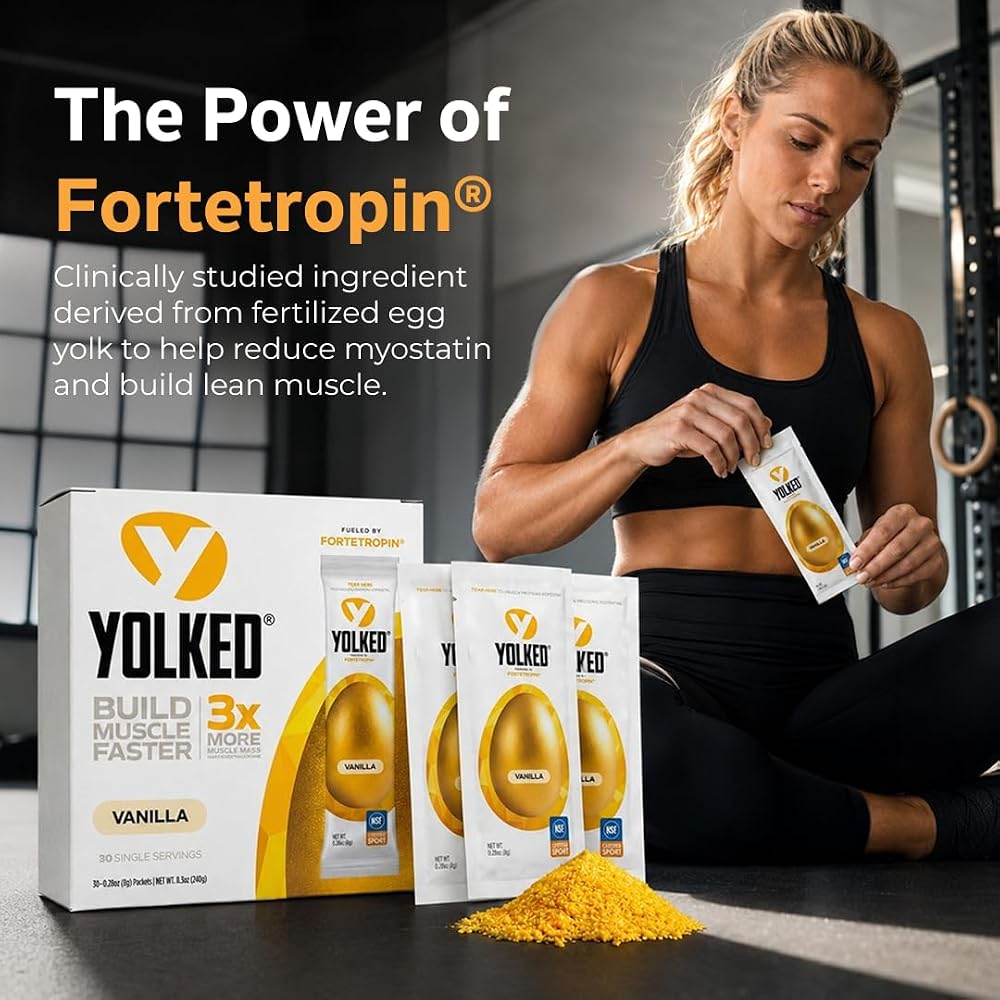 YOLKED Muscle Building Supplement Powder - 30 Servings - image 2