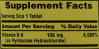 Spring Valley Vitamin B-6 Pyridoxine 100 mg - 250 Tablets - image 4
