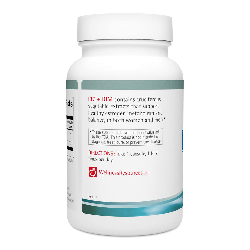 Wellness Resources I3C + DIM Capsules for Estrogen Metabolism - 60 Capsules - image 8