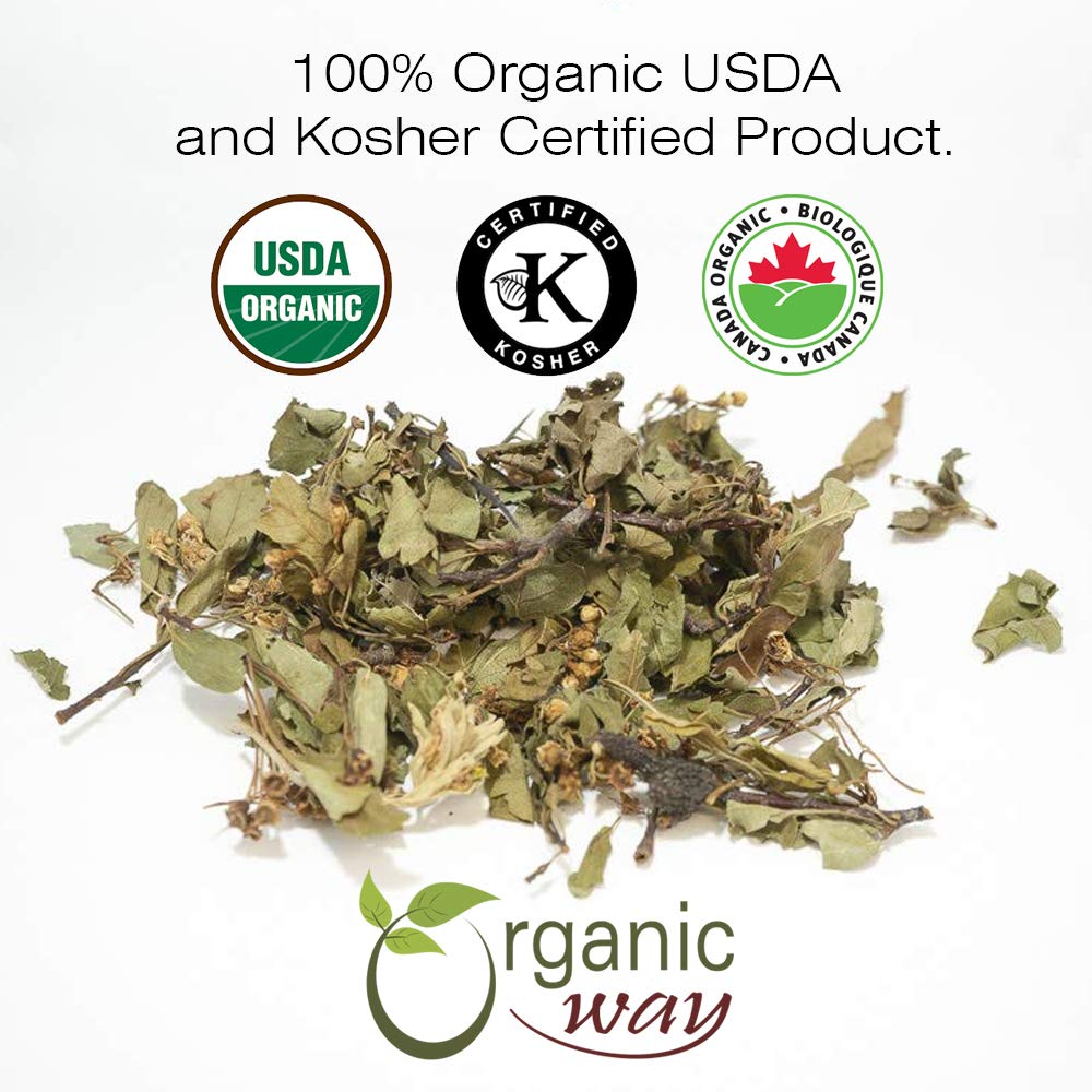 Organic Way Hawthorn Leaf and Flower Whole (Crataegus monogyna)