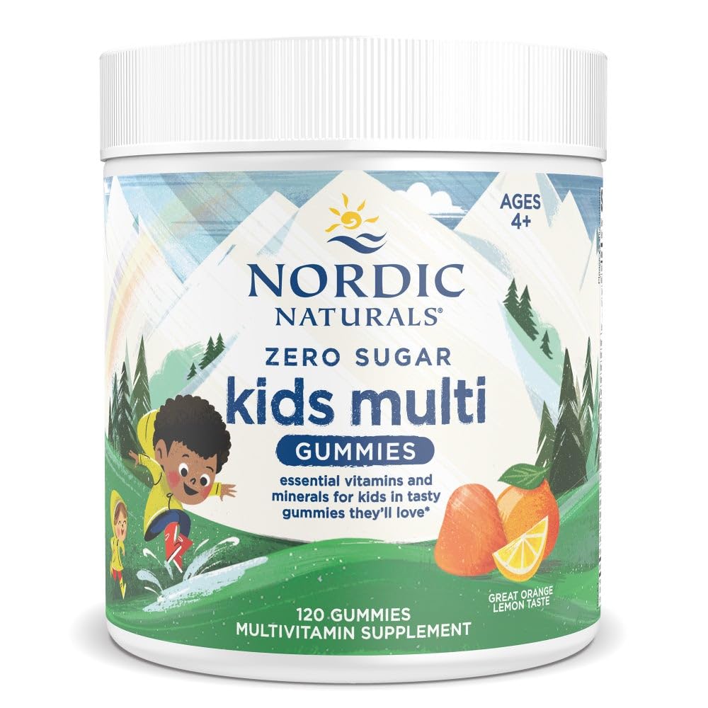 Nordic Naturals Zero Sugar Kids Multi Gummies Ages 4+ - 120 Count