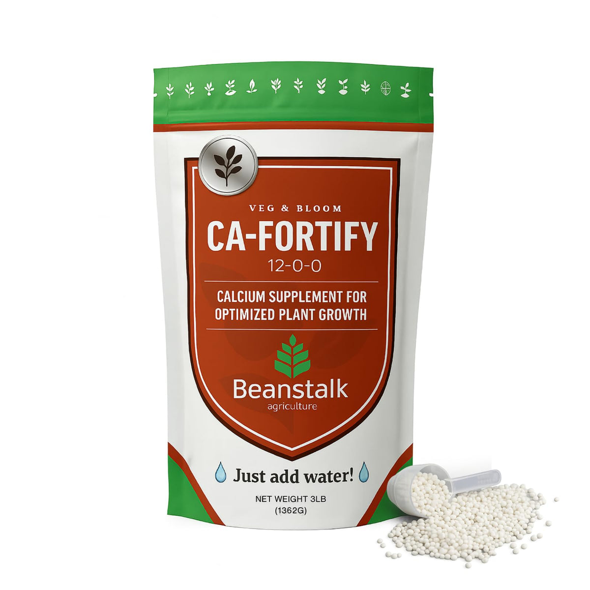 Beanstalk Agriculture Fortify 12-0-0 Calcium Nitrogen Additive - 3 Pound