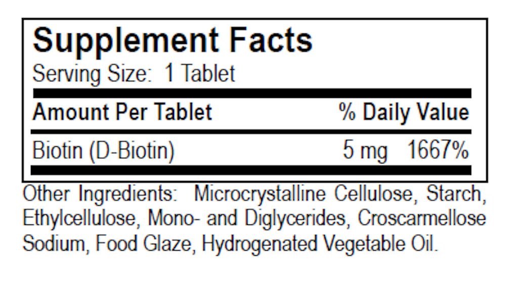 Dialyvite - Biotin 5 mg Vitamin Supplement - 120 Tablets - image 4