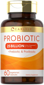 Carlyle Probiotic with Prebiotics & Postbiotics 25 Billion CFU - 60 Capsules