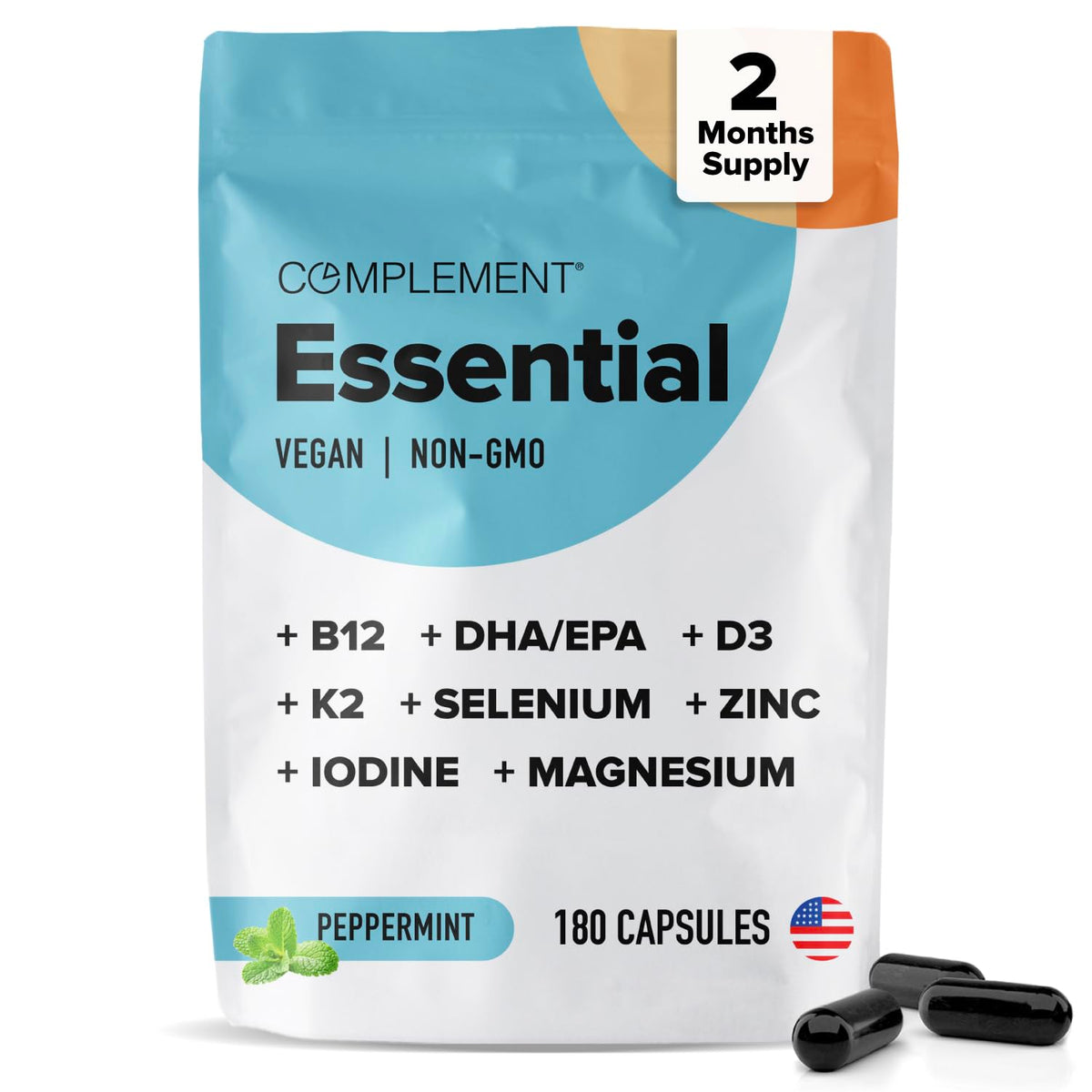 Complement Essential Vegan Multivitamin for Men & Women (30 Servings