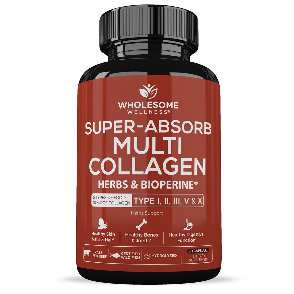 Wholesome Wellness Super-Absorb Multi Collagen Pills - 90 Capsules
