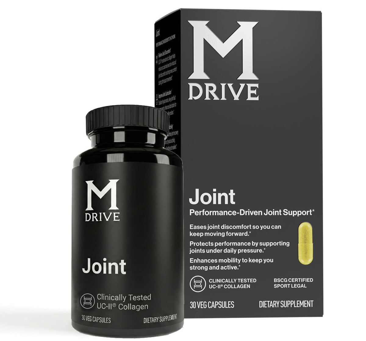 M Drive Men's Joint Support UC II Collagen Turmeric - 30 Capsules