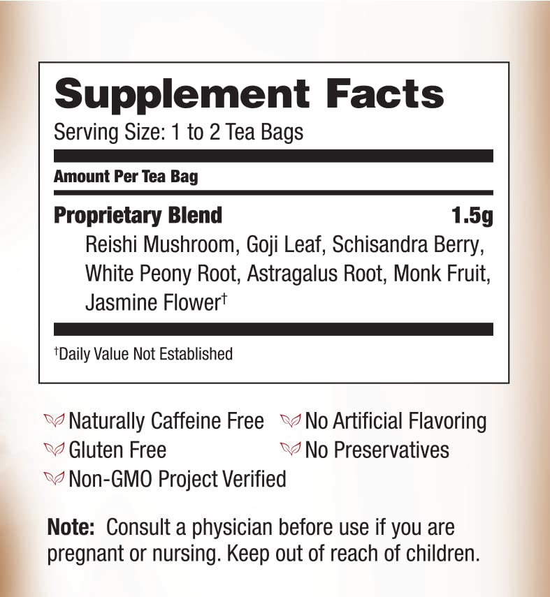 Bravo Tea Reishi Liver Health Herbal Tea Caffeine Free - 6 Count - image 5