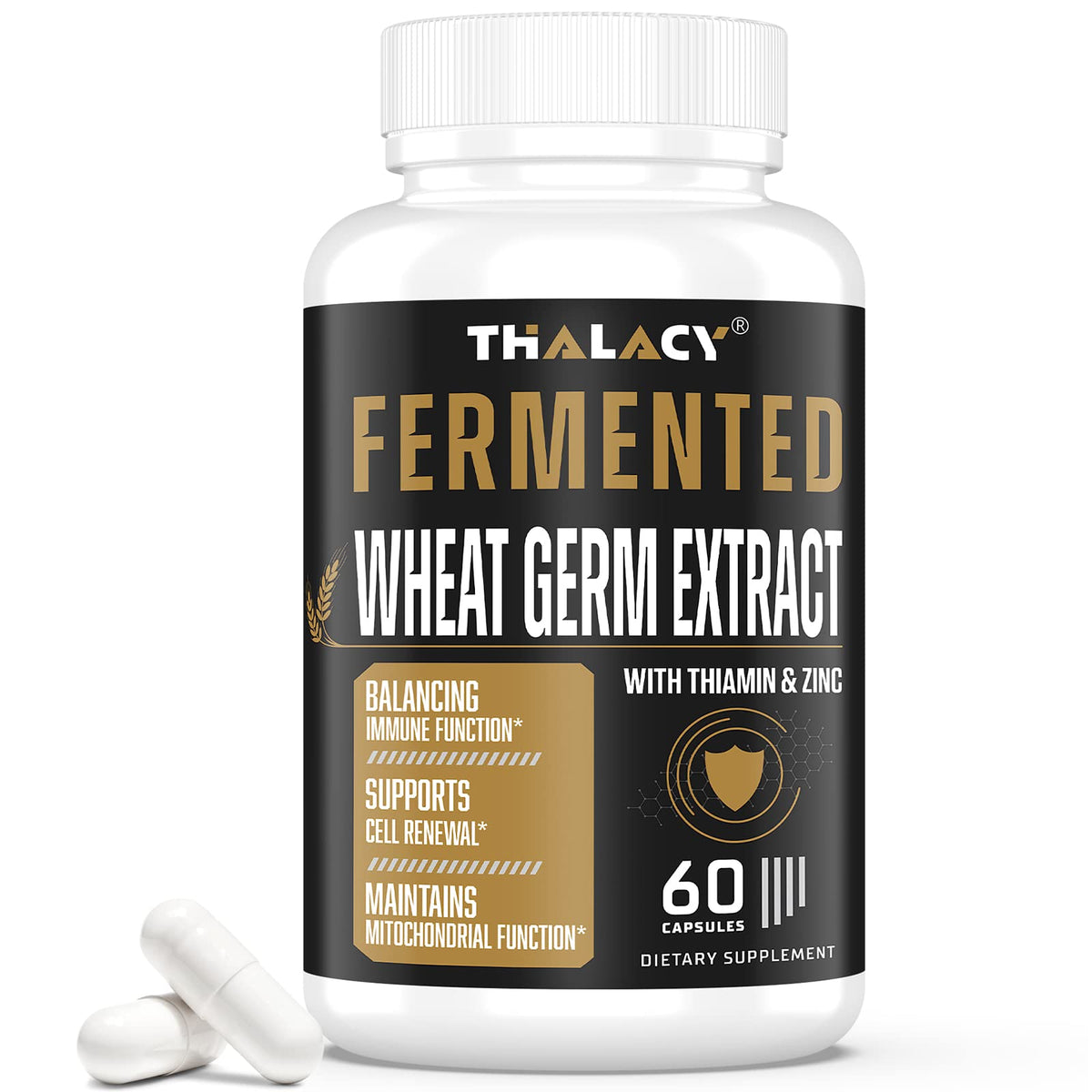 Thalacy Spermidine Supplements 13mg - 1300mg Wheat Germ Extract