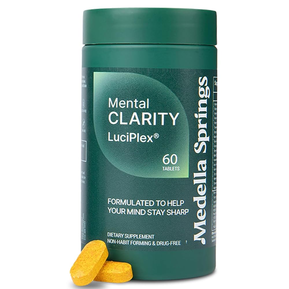 LuciPlex Brain Booster Supplement for Focus & Memory - 60 Tablets