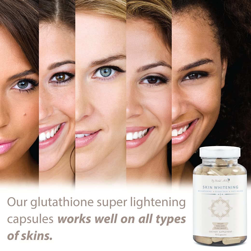 Herbal-avRay Glutathione Skin Whitening Capsules - 90 Vegan Capsules - image 8