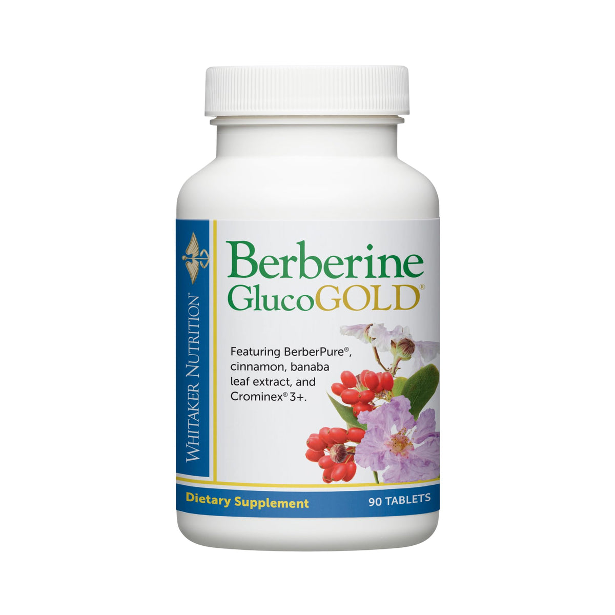 Dr. Whitaker Berberine GlucoGold with Cinnamon & Chromium - 90 Tablets