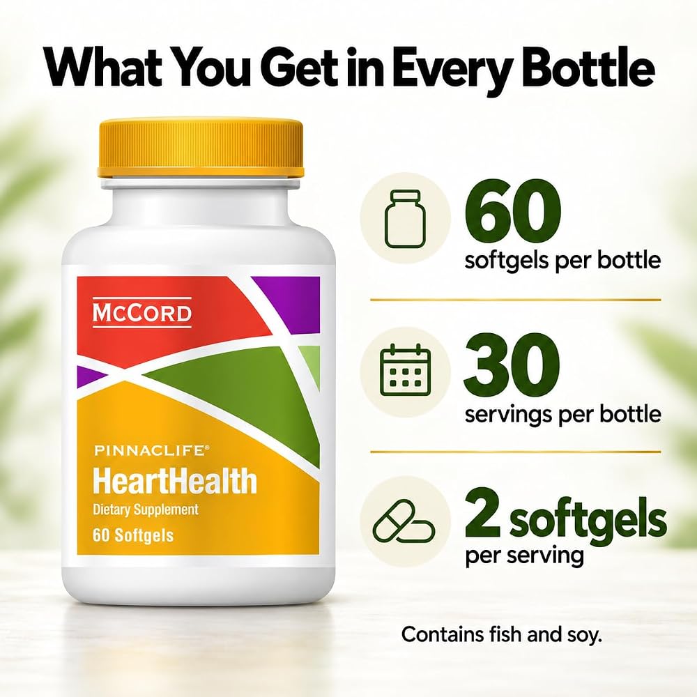 Pinnaclife McCord HeartHealth Omega-3 Fish Oil with Lemon - 60 Softgels - image 6