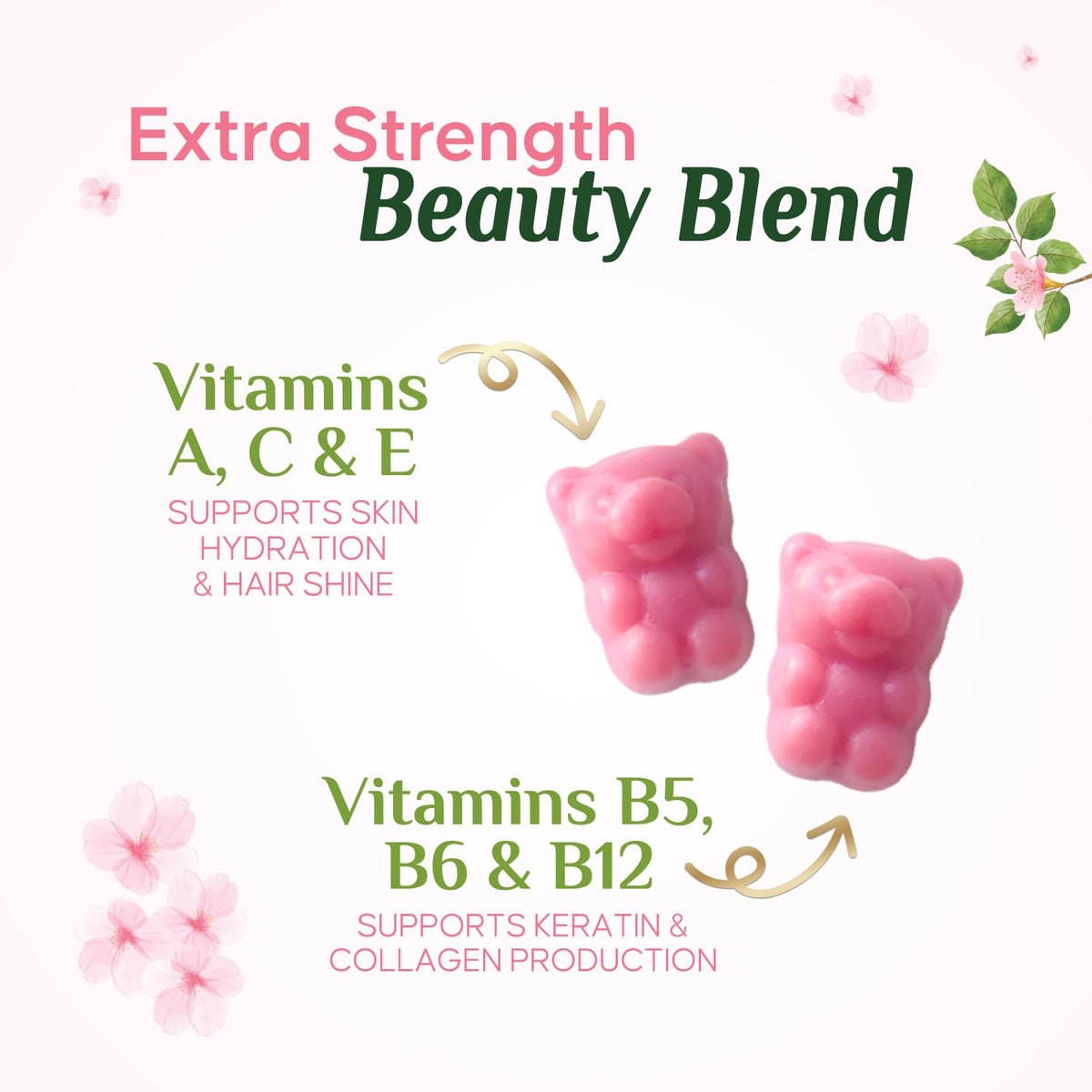 Nature's Nutrition Hair Vitamins Gummies with Biotin 5000 mcg - 60 Gummies - image 6