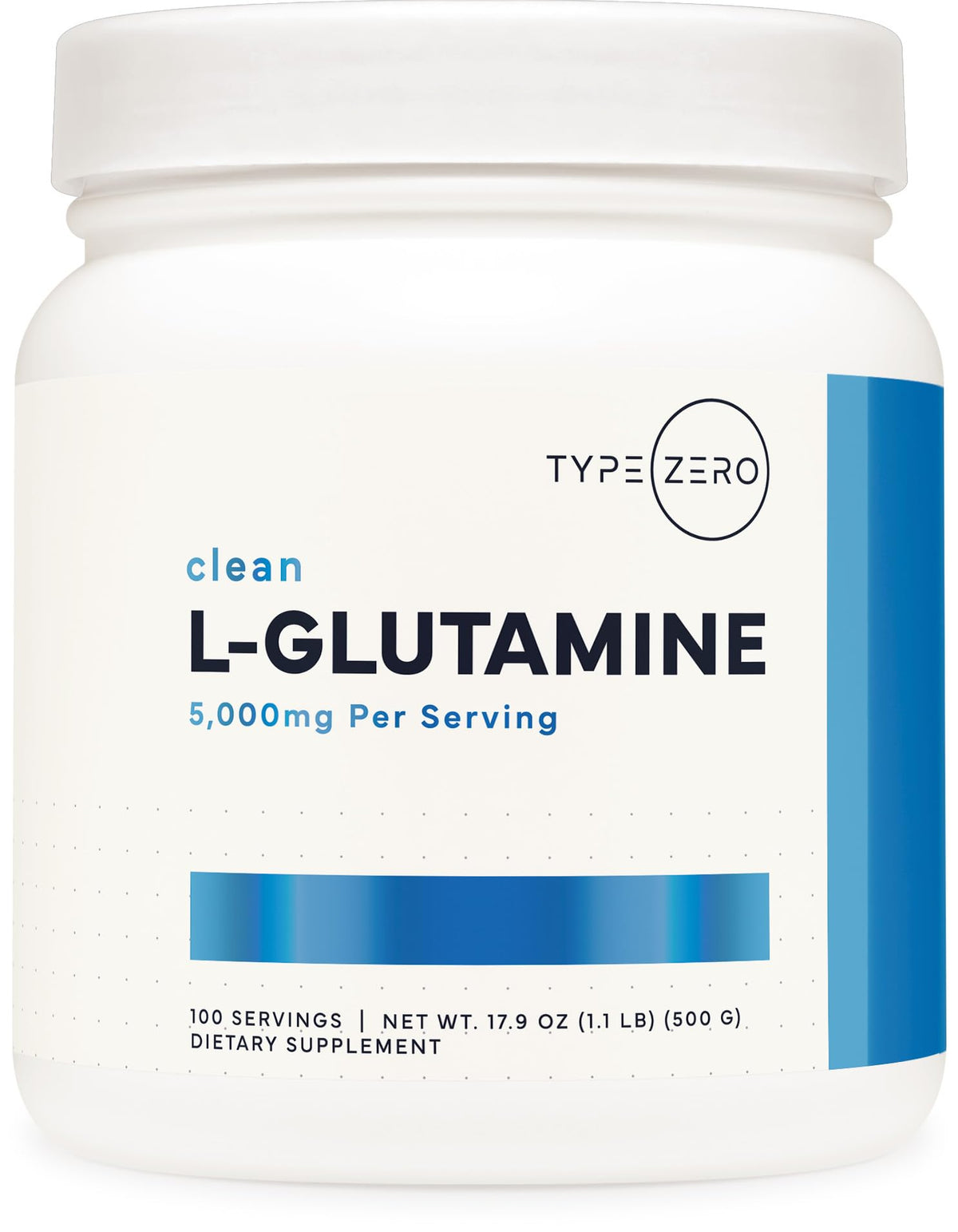 Type Zero L Glutamine Powder Supplement for Leaky Gut Health