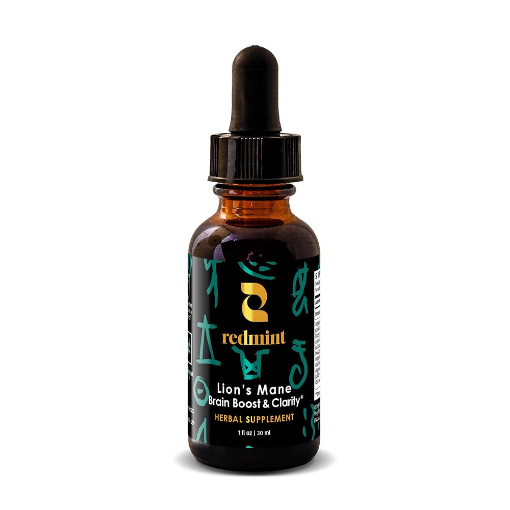 Redmint Lion's Mane Mushroom Herbal Tincture - 1 Fl Oz