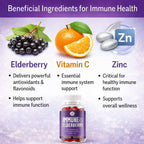 Grab The Gold Immunity Gummies Elderberry Vitamin C Zinc - 90 Count - image 4