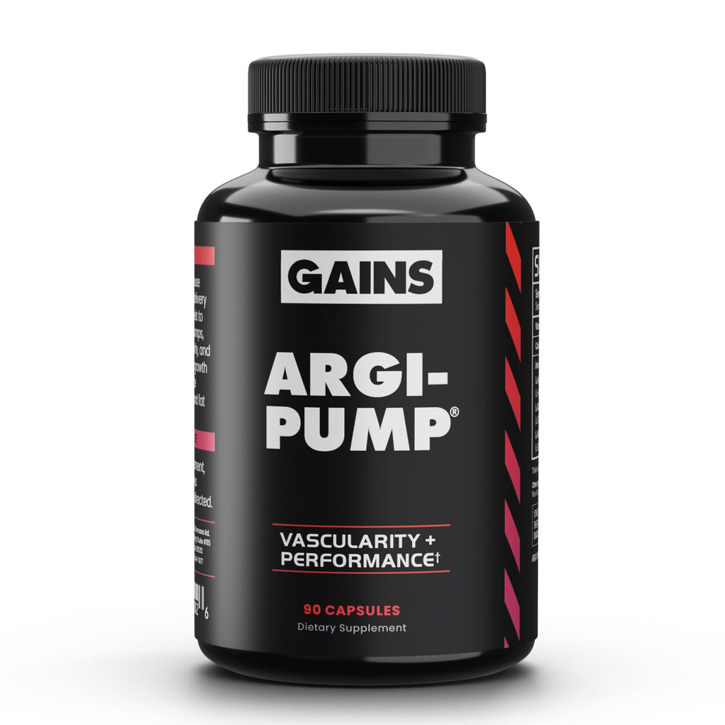 Gains in Bulk L-Arginine Amino Acid Supplement - 90 Capsules