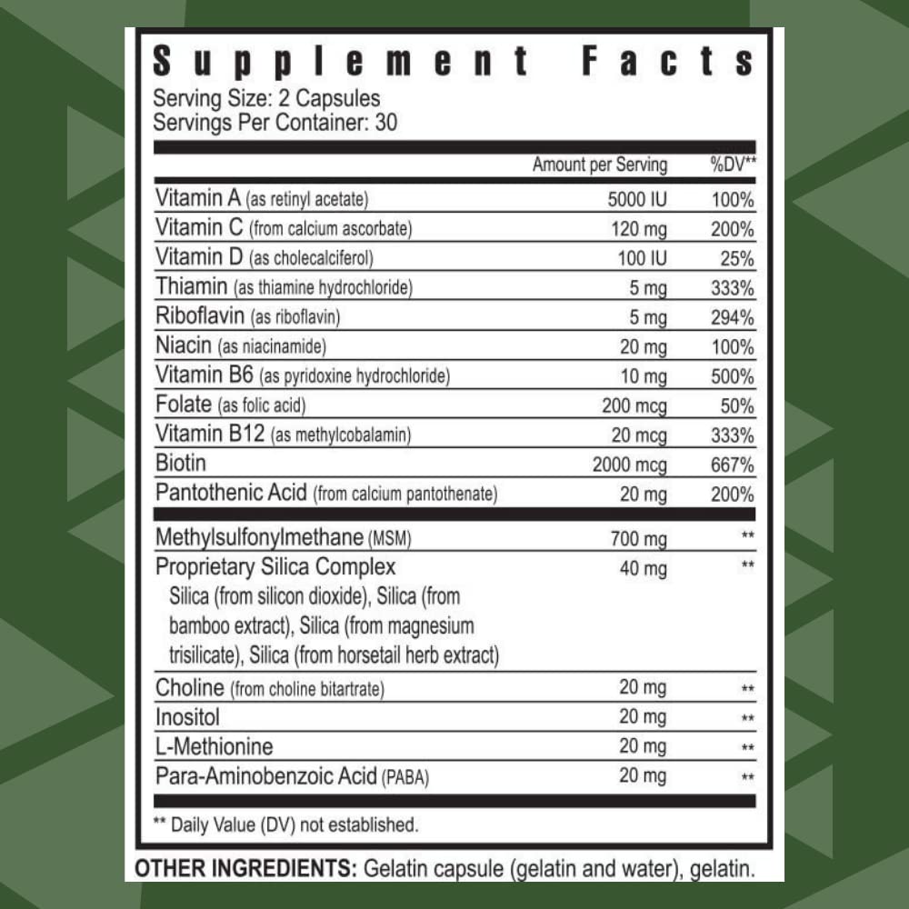 Youngevity Ultimate Hair Skin and Nails Biotin Supplement - 120 Capsules - image 2