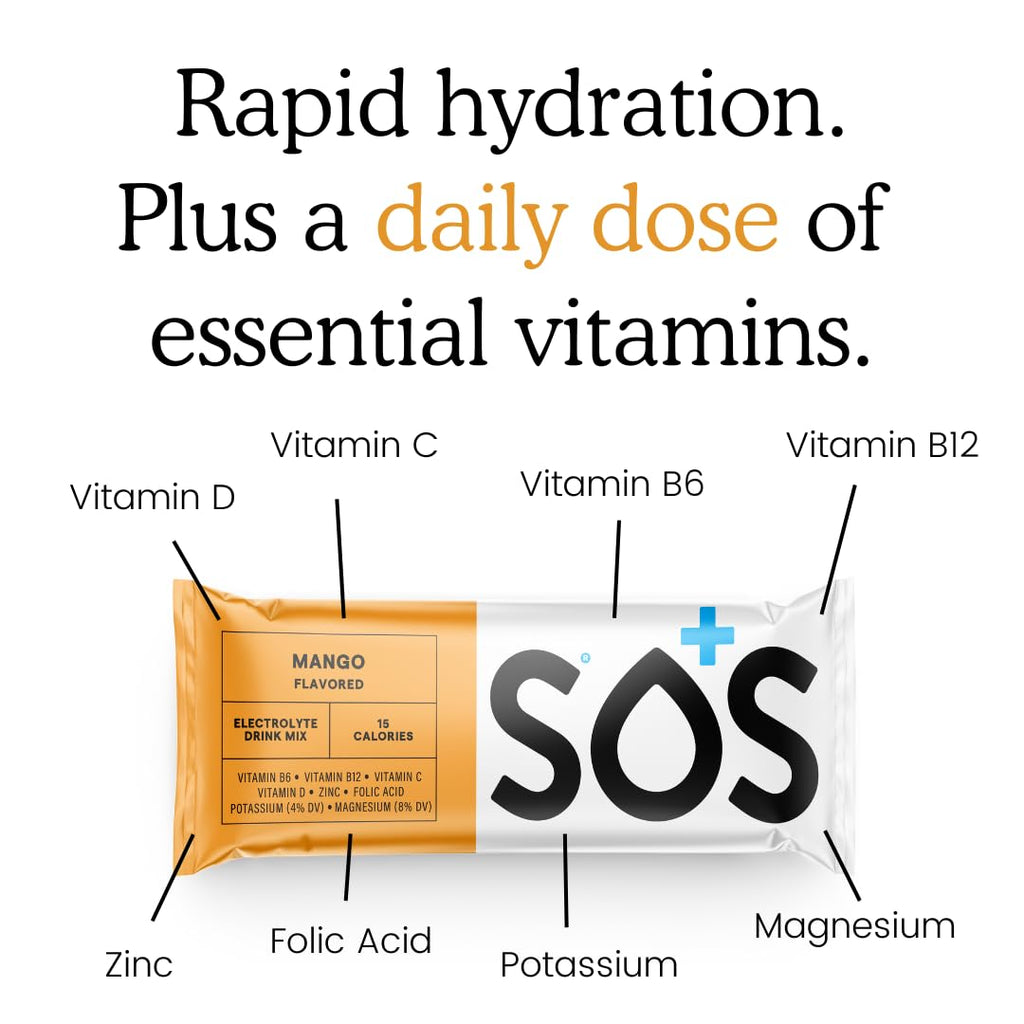 SOS Hydration Electrolyte Powder Sticks