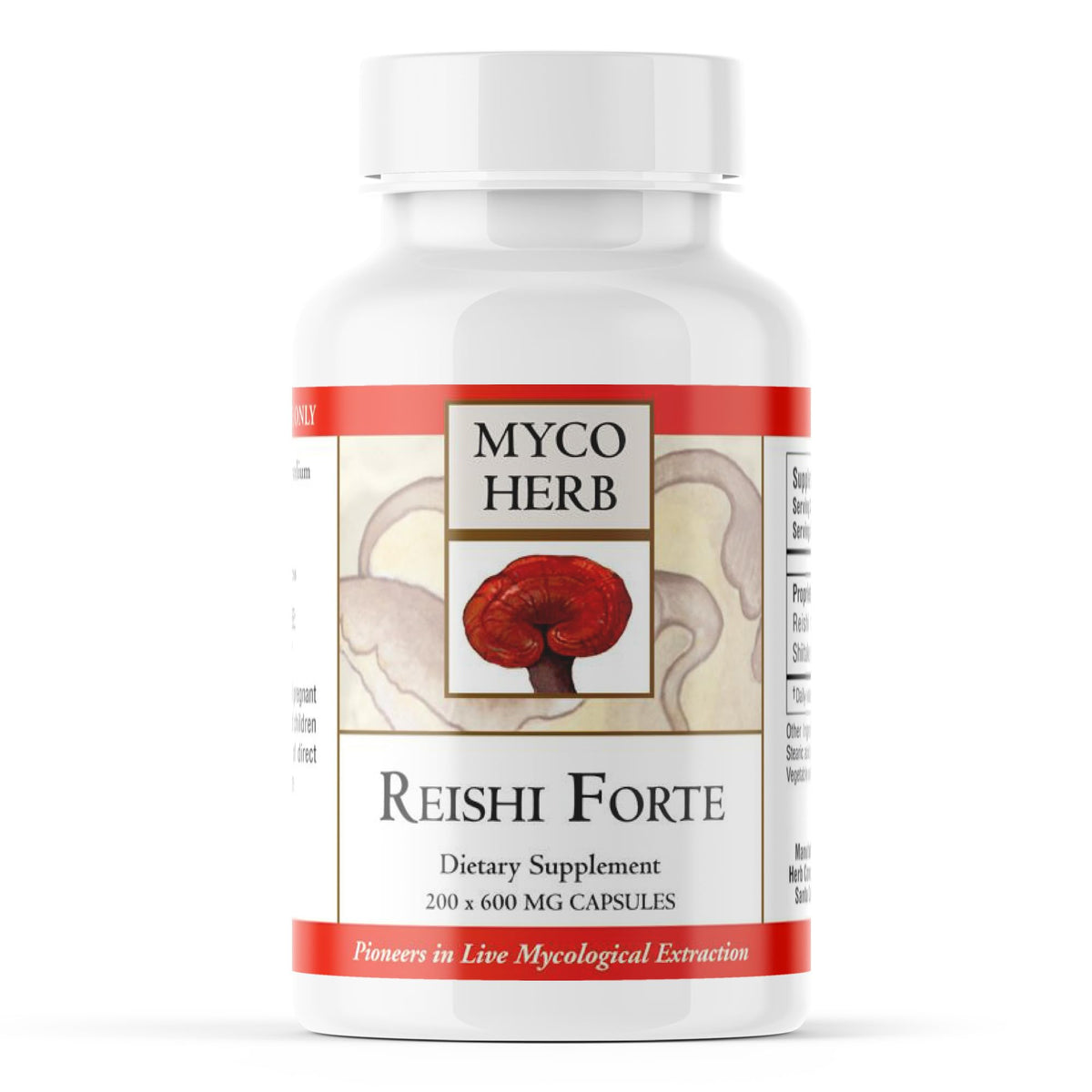 Kan Herbs Reishi Forte Mushroom Blend for Vitality - 120 Tablets