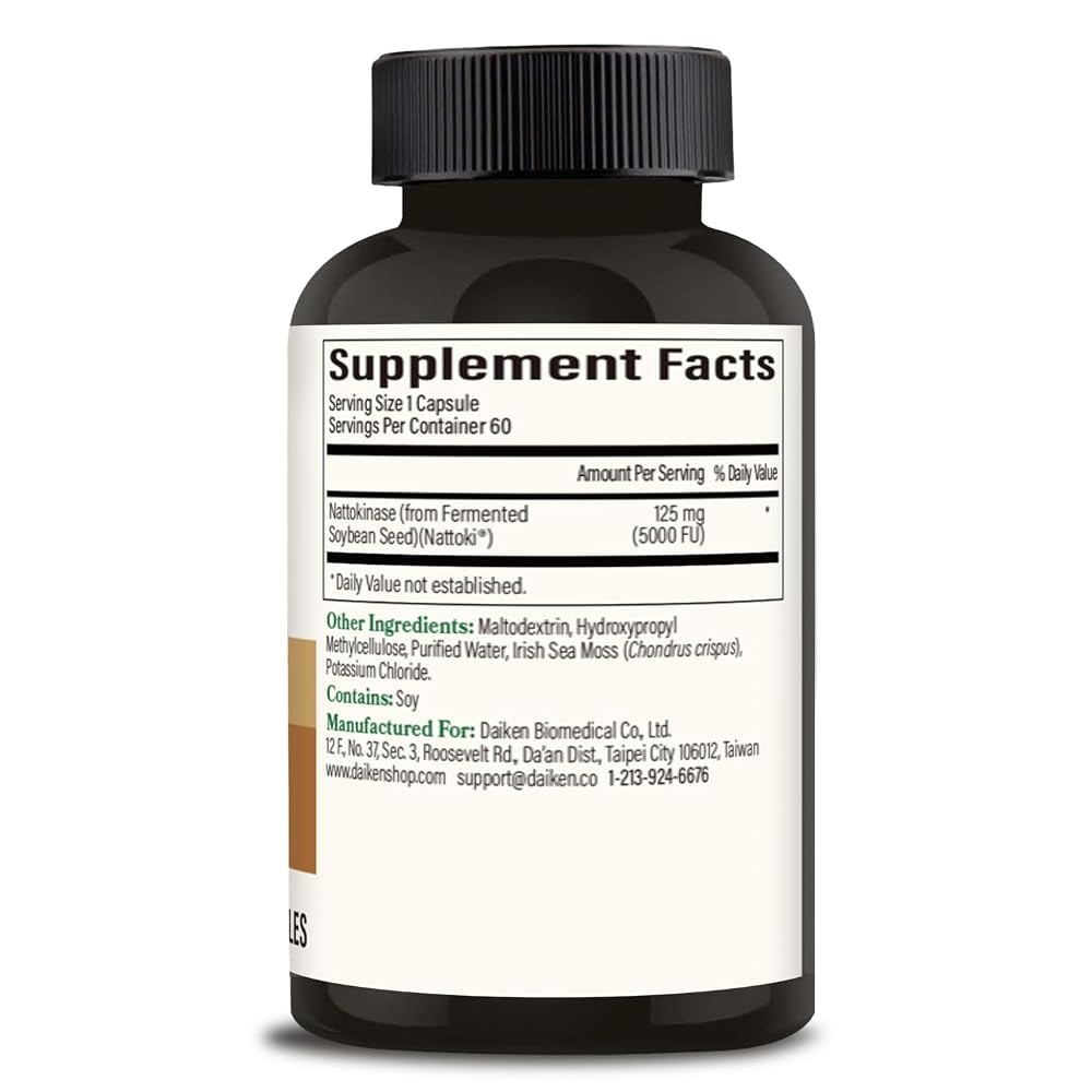 DAIKEN Nattokinase, 60 Capsules
