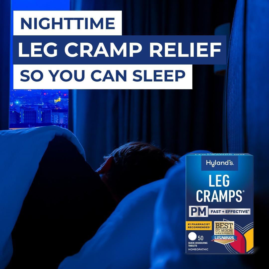 Hyland's Leg Cramps PM Tablets for Nighttime Relief - 50 Count - image 3