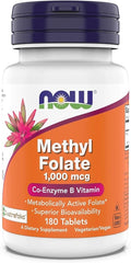 Now Supplements, Methyl Folate 1,000 mcg, Metabolically Active