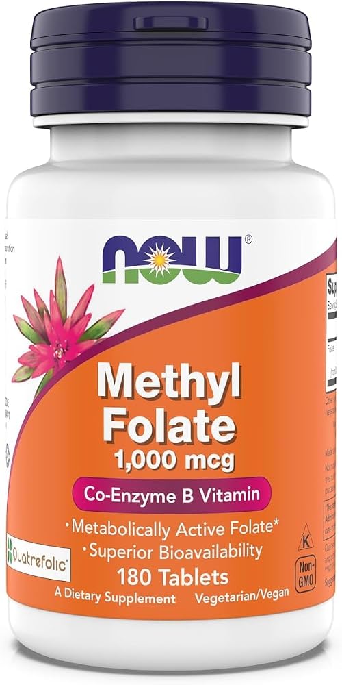 Now Supplements, Methyl Folate 1,000 mcg, Metabolically Active