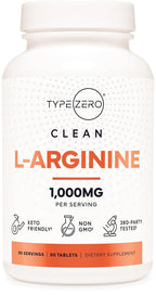 Type Zero L-Arginine 1,000 mg - 90 Tablets
