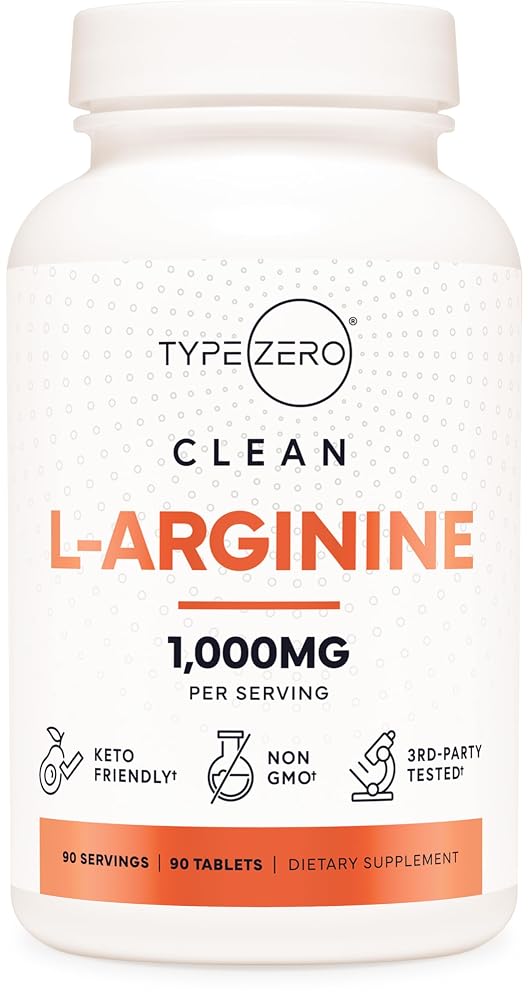 Type Zero L-Arginine 1,000 mg - 90 Tablets