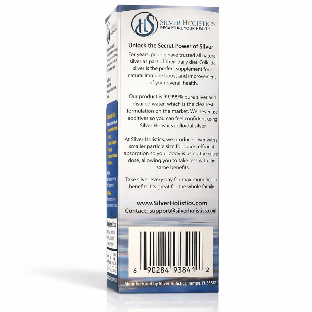 Silver Holistics Colloidal Silver 10 ppm Immune Support - 20 oz Bundle - image 8
