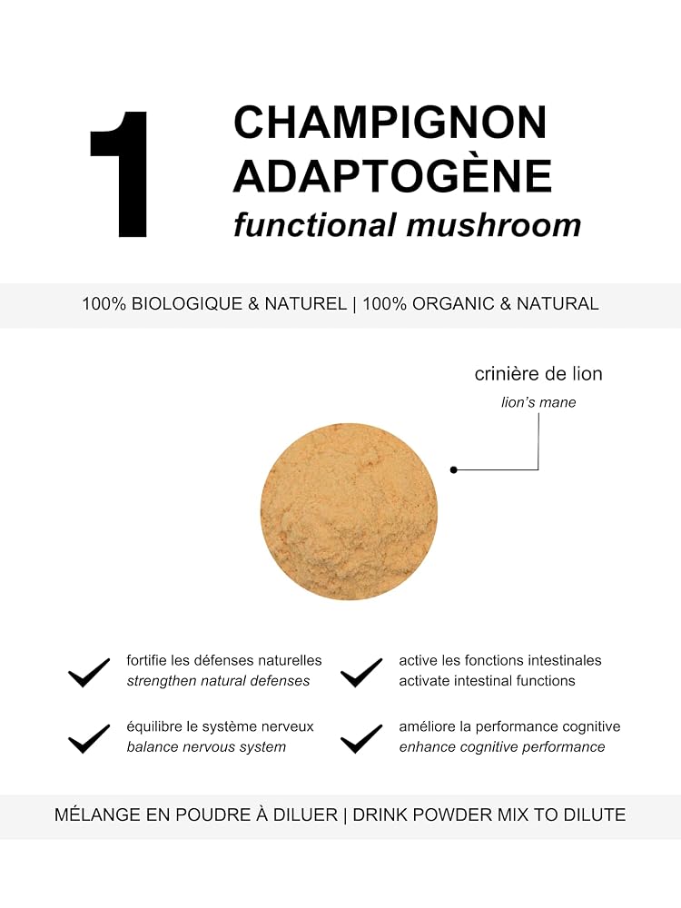 the kinsei shop Organic Lion's Mane Mushroom Powder - 60g - image 2