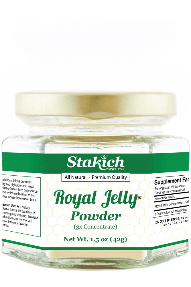 Stakich Freeze Dried Fresh Royal Jelly Powder - 3X Concentrate