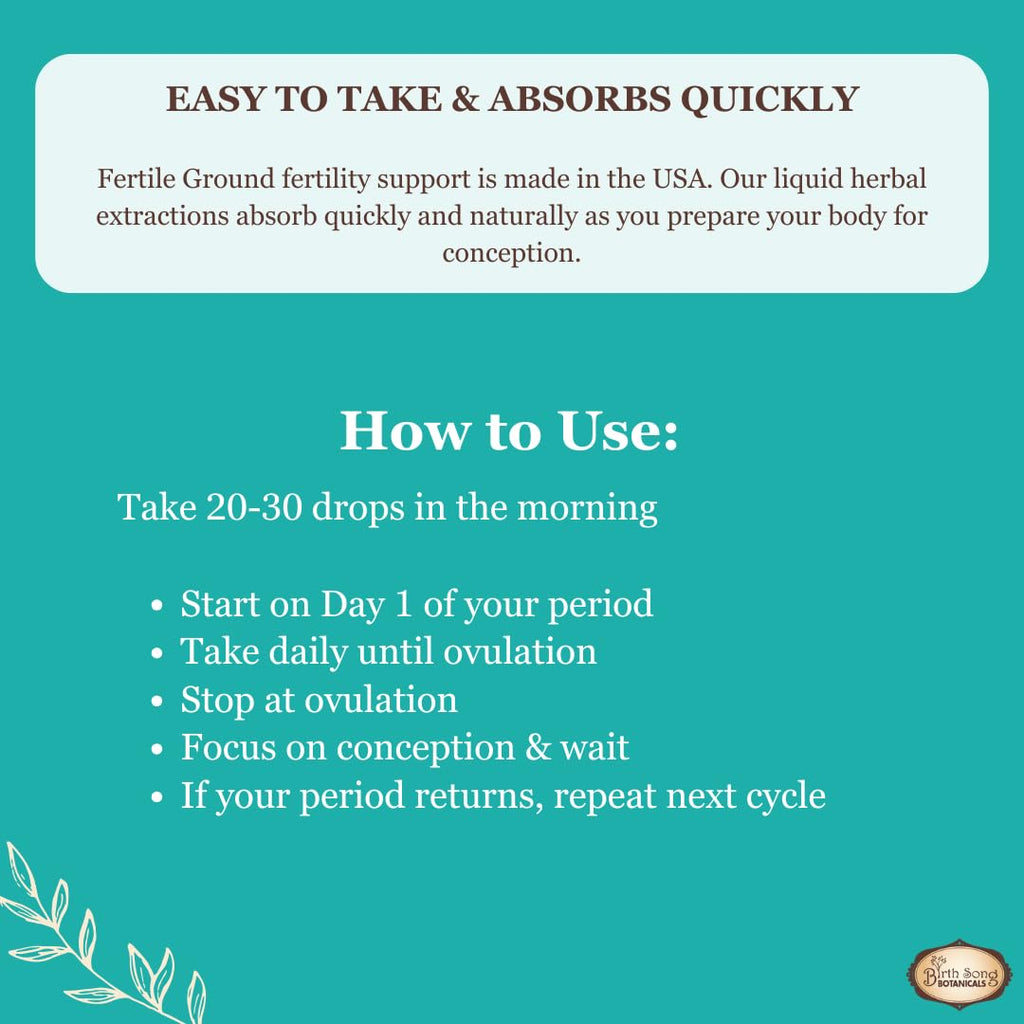 Birth Song Botanicals Fertile Ground Fertility Tincture - 2oz - image 5