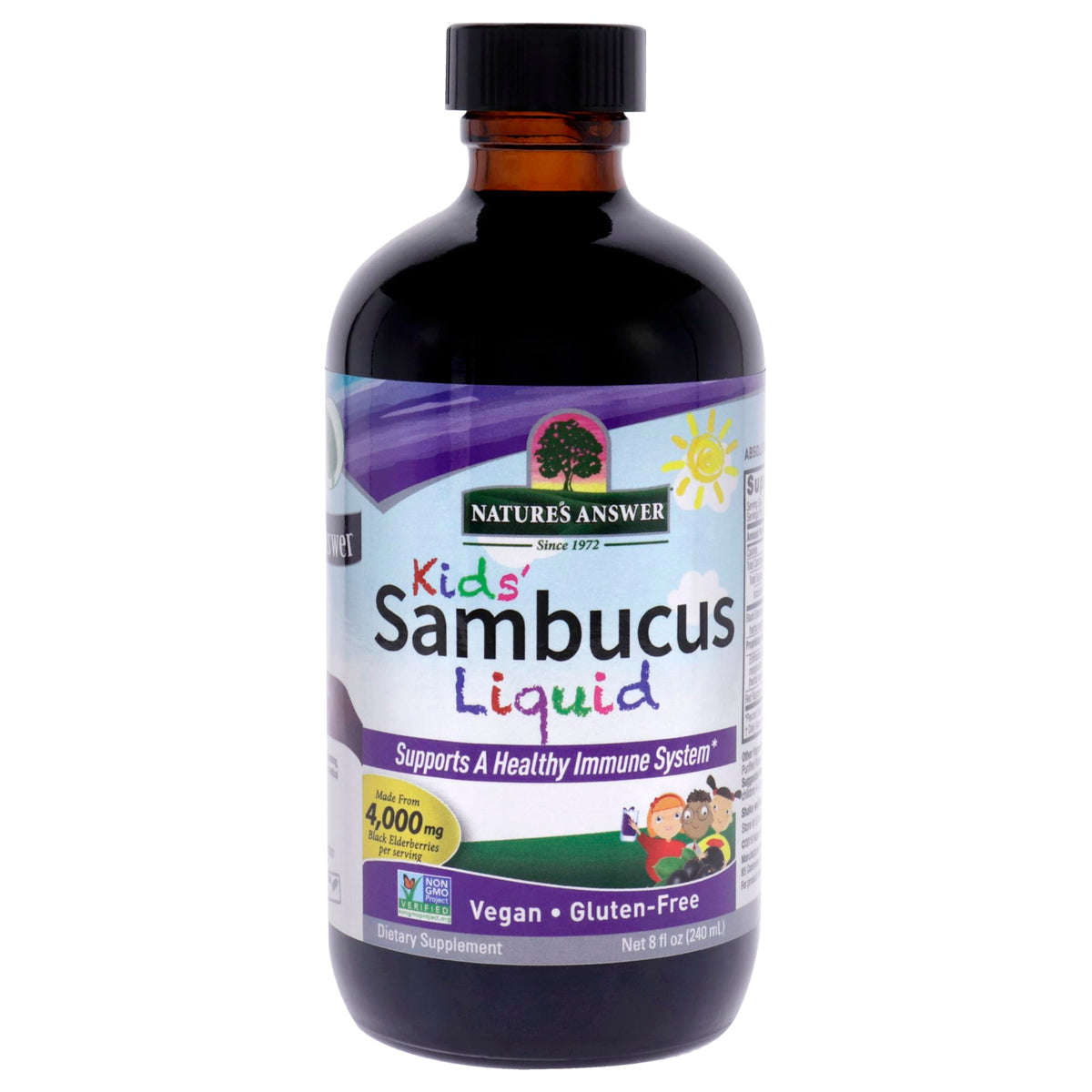 Nature's Answer Sambucus Kids Formula Elderberry Liquid - 8 oz - image 4