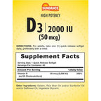 Sundance Vitamin D3 2000 IU Quick Release - 180 Softgels - image 2