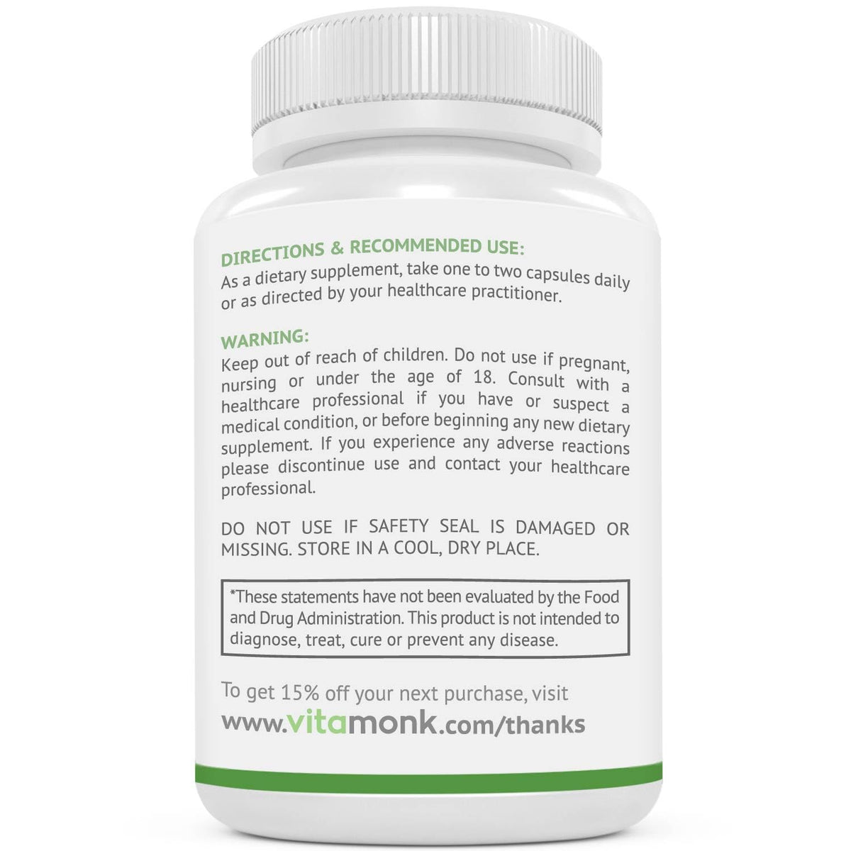 VitaMonk Trans Resveratrol with Pterostilbene - 60 Capsules - image 7