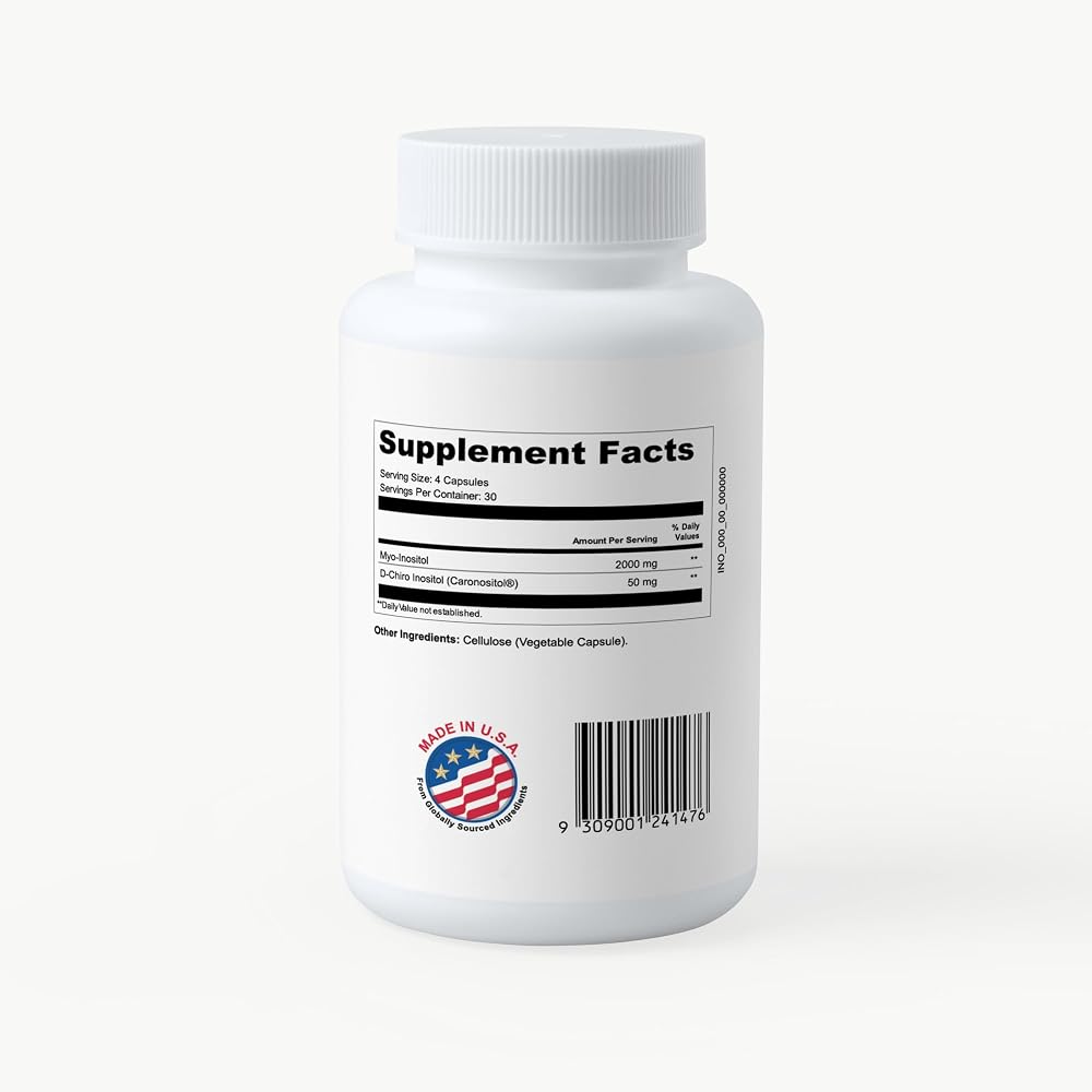 PCOS Queen Pure 40:1 Myo & D-Chiro Inositol - 720 Capsules - image 2