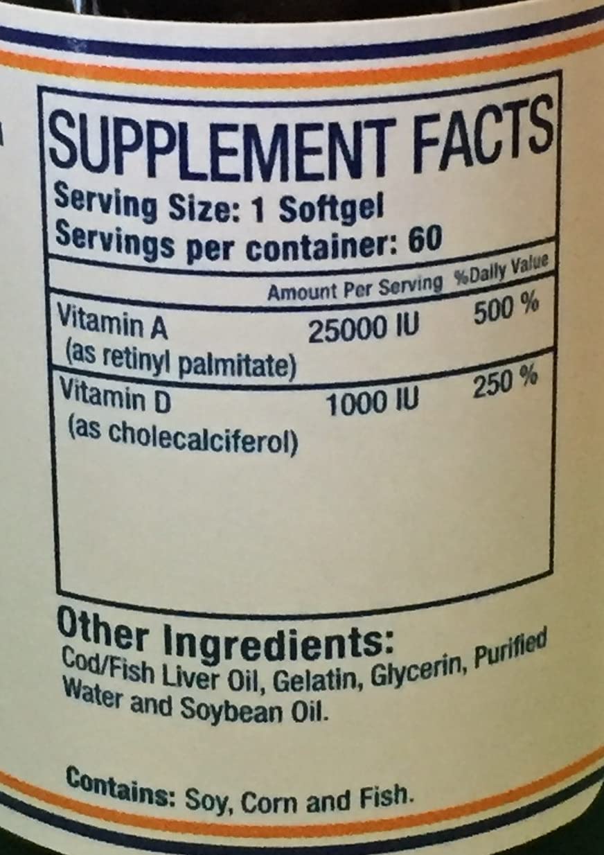 Pure Herbs Vitamin A & D Capsules - 60 Capsules - image 2