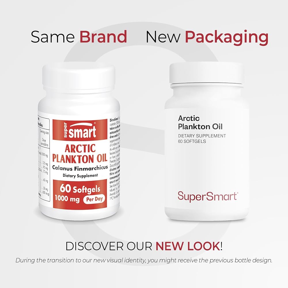 Supersmart Arctic Plankton Oil 1000mg Omega-3 - 60 Softgels - image 2