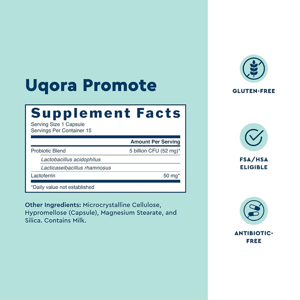 Uqora Promote - Support Vaginal Health - Probiotic for Women