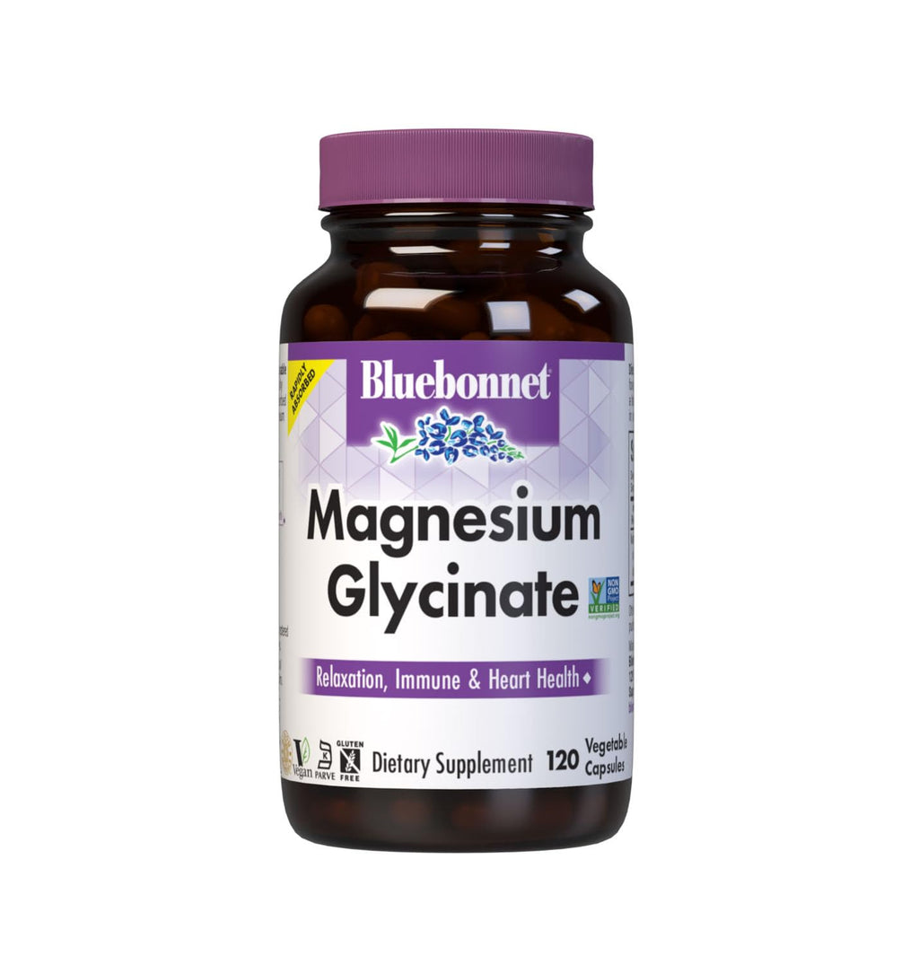Bluebonnet Magnesium Glycinate 400mg Maximum Absorption Mineral
