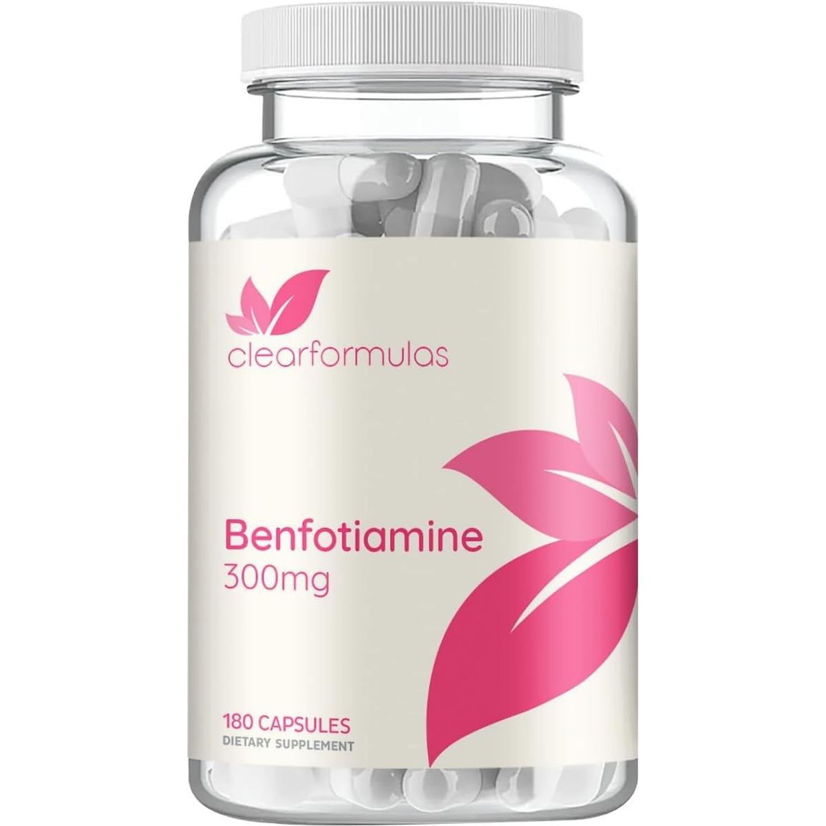Clear Formulas Benfotiamine 300mg Vitamin B1 - 180 Capsules
