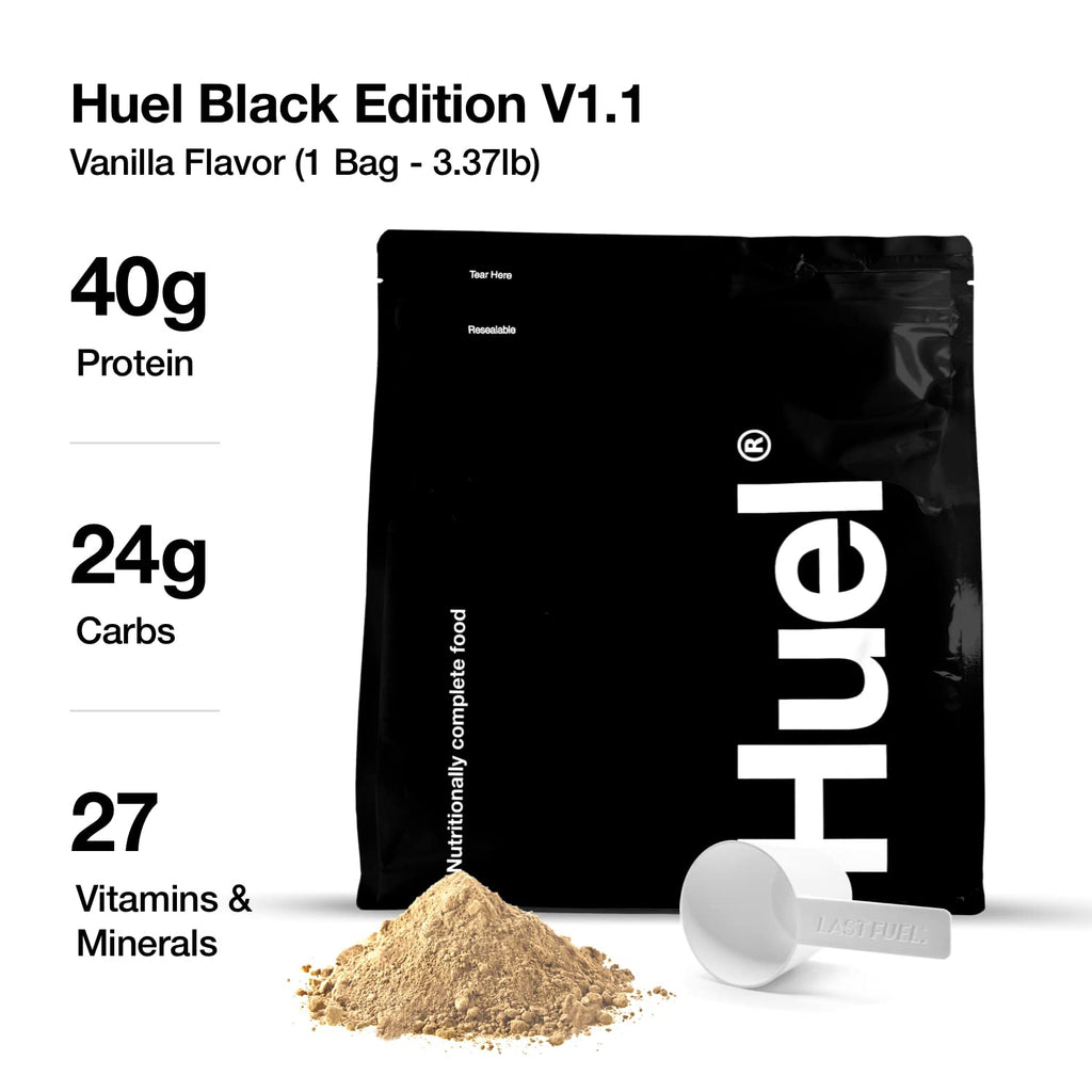 Huel Black Edition Vanilla Protein Powder Meal Replacement - 34 Scoops - image 2
